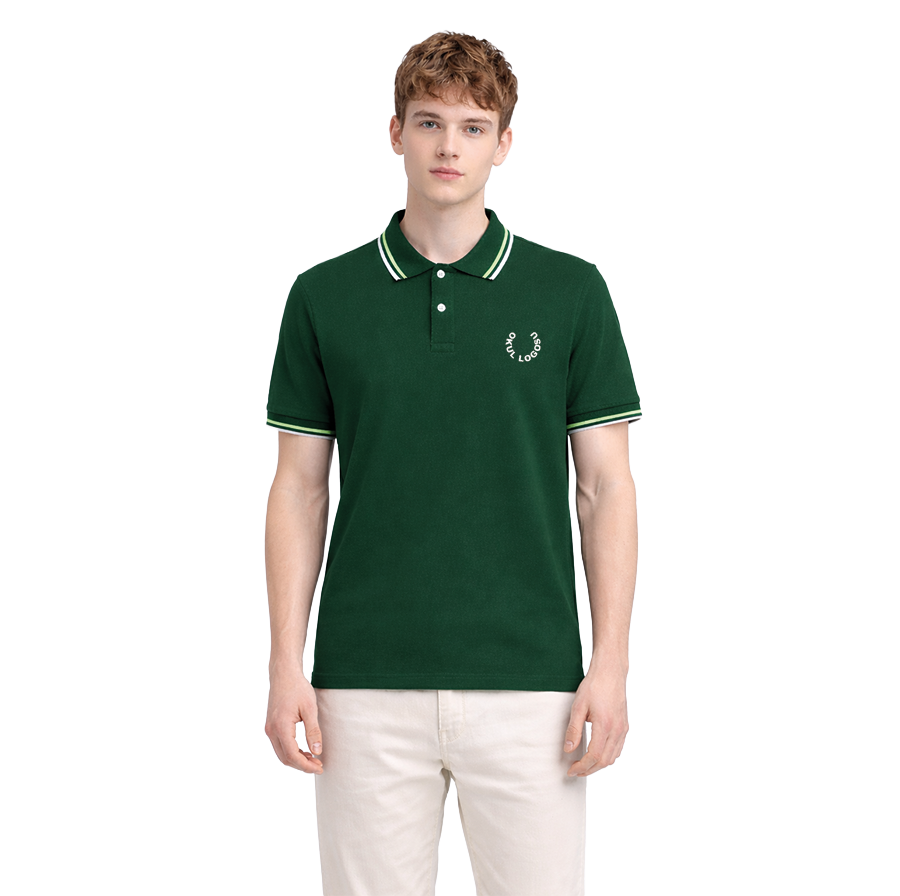 Yeşil Polo Yaka Kısa Kol Okul Üniforması