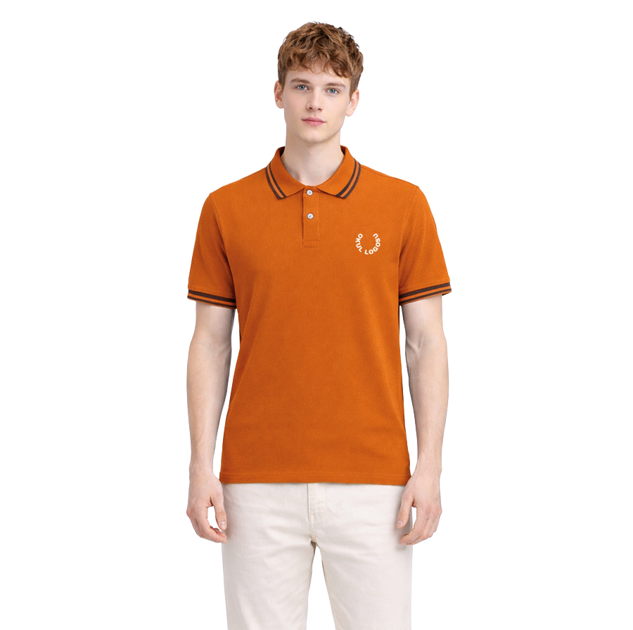 Turuncu Polo Yaka Kısa Kol Okul Üniforması