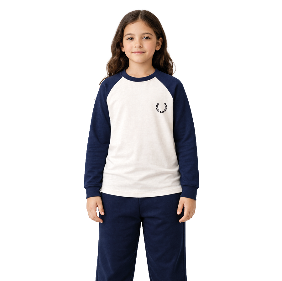 Reglan Uzun Kollu Okul Üniforması