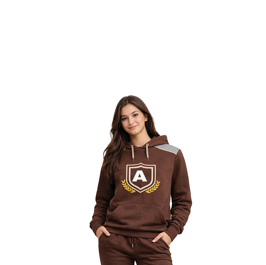 Premium Kapüşonlu Omuz Parçalı Okul Sweatshirt