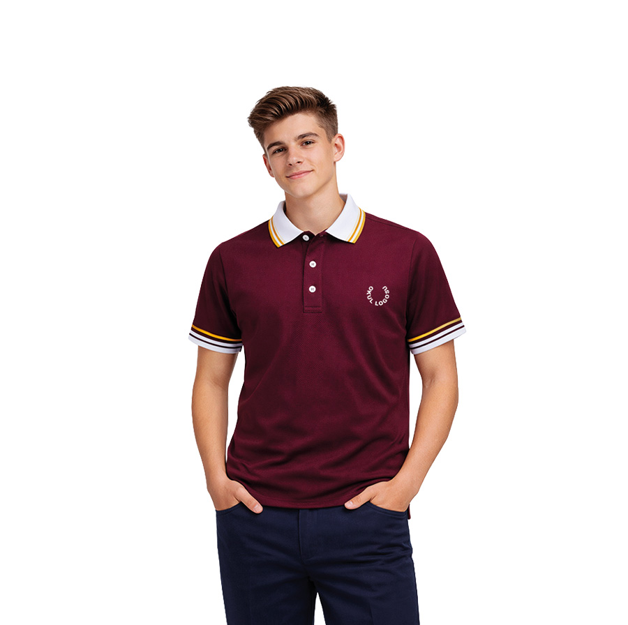 Renkli Kısa Kol Polo Yaka Okul Üniforması