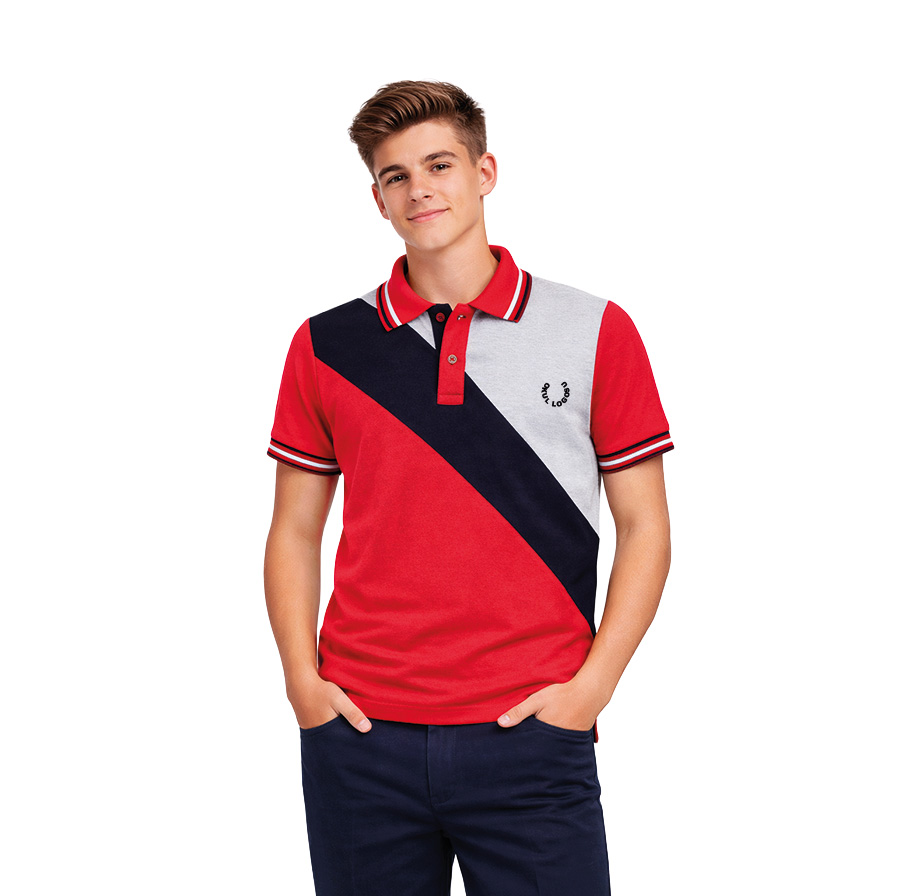 Çok Renkli Kısa Kol Polo Yaka Okul Üniforması